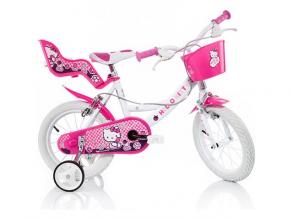 Hello Kitty rosa und weißes Fahrrad in Größe 16