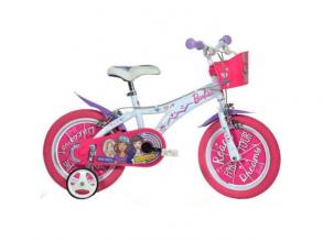 Barbie rosa und weißes Fahrrad in Größe 14