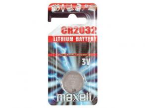 Maxell: Alkalische Lithium-Knopfzelle CR2032 1 Stück in Blisterpackung