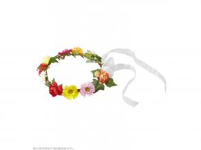 DIADEM MIT BLUMEN UND BÄNDERN