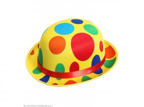 Satin DOTTED CLOWN BOWLER HAT