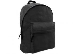 Omega Schulranzen mit zwei Fächern, Rucksack in schwarz 32x42x16cm