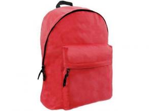 Omega Schulranzen mit zwei Fächern, Rucksack in rot 32x42x16cm