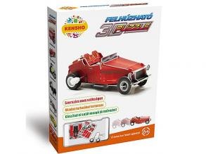 Pull-around Red Oldtimer 3D-Puzzle