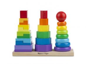 Montessori-Türme Holz Geschicklichkeit Builder - Melissa & Doug