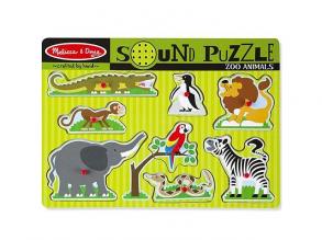 Hölzernes Klangform-Puzzle mit Zootieren - Melissa & Doug