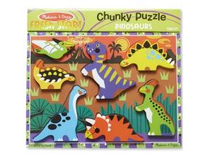 Dinosaurier - Holzpuzzle zum Anfassen - Melissa & Doug