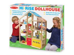 Puppenhaus aus Holz mit Aufzug - Melissa & Doug