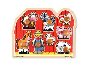 Bauernhof-Puzzle aus Holz mit Griff - Melissa & Doug