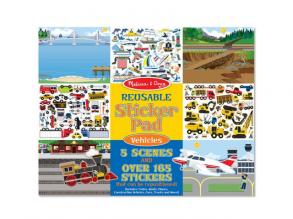 Fahrzeuge Wiederverwendbare Aufkleber Set - Melissa & Doug