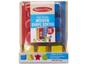 Bunte hölzerne Form Shaper Skill Builder - Melissa&Doug