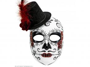 "DIA DE LOS MUERTOS MASKE MIT HUT"