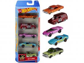 Hot Wheels: Flames 5 Piece Model Car Set - Mattel