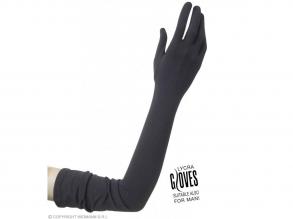 LANGE SCHWARZE HANDSCHUHE IN LYCRA