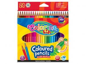 Colorino Kids Buntstiftset - 24 Stück - sechseckig