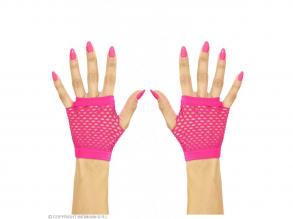 NEON PINK NETZHANDSCHUHE OHNE FINGER