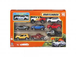 Matchbox: 9-teiliges Auto-Set mit exklusivem Polizeiauto und anderen Fahrzeugen - Mattel