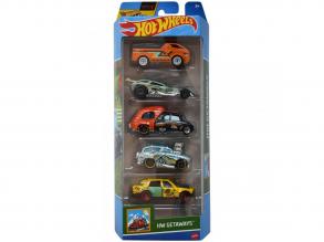 Hot Wheels: Getaways 5er-Set Auto - Mattel