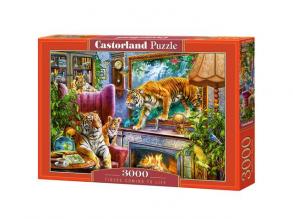 Tiger werden lebendig 3000pcs puzzle - Castorland