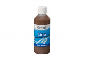 Creall Lino Blockprint Farbe Braun, 250ml