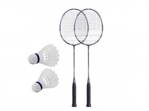 Federballset mit 2 Badmintonbällen 63cm