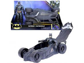 DC Batman: Batman 30cm Spielzeugfigur und Batmobile - Spin Master