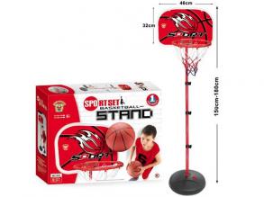 Stehender Basketballkorb mit Ball 180cm