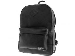 Muss: Schwarze modische runde Schultasche, Rucksack 30x13x41cm