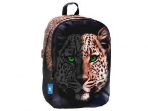 Animal Planet abgerundeter Leopard Schulranzen, Rucksack 32x15x45cm