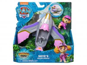 Paw Patrol: Jungle Pups Skye Minifigur mit Falkenfahrzeug - Spin Master