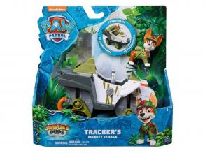 Paw Patrol: Jungle Pups Tracker Minifigur mit Affenfahrzeug - Spin Master