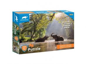 Animal Planet: Elefanten im Teich 1000pcs puzzle