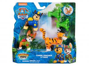 Paw Patrol Jungle Pups: Chase, Tracker und Tiger Figurenset - Spin Master