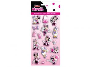 Minnie Mouse 3D puffy Aufkleber Set 10x22cm Bogen