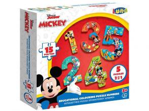 Mickey Mouse Zahlenpuzzle 15tlg.