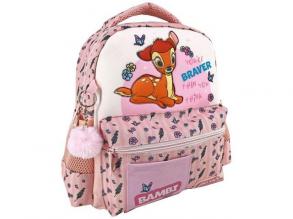 Bambi rosa 3D Muster Rucksack 27x10x31cm