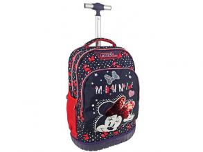 Muss... Rollende Minnie Mouse Schulranzen mit drei Fächern, Rucksack