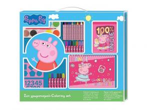 Peppa Pig Färbeset mit Aufklebern 54x47cm