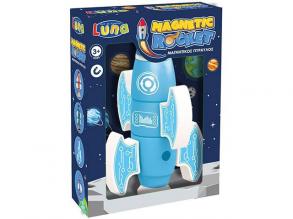 Magnetische Rakete in blauer Farbe