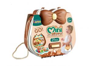 Mini-Küchenspielzeugset in einer kleinen Tasche 21tlg.