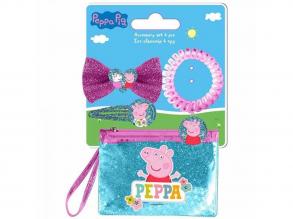 Luna: Peppa Pig Nagelstift-Halter und Haar-Accessoire-Set 4er-Pack