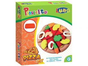 Plastelito Pizza Ton Set mit Förmchen