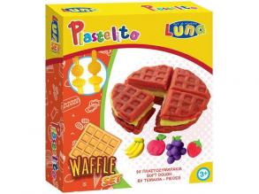 Plastelito Waffel-Ton-Set mit Förmchen