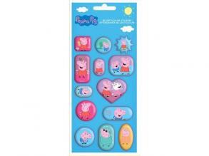 Peppa pig 3D holographische 13pcs Aufkleber Set