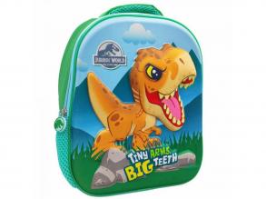 Luna: Jurassic World 3D runder Schulranzen, Rucksack 26x10x32cm