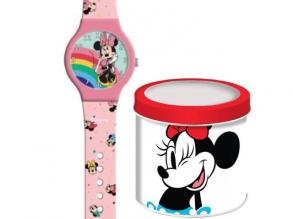 Minnie Mouse Analog-Armbanduhr in Metall-Geschenkbox