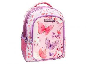 Must Butterfly 3 Fach 3D Schultasche, Rucksack 32x18x43cm