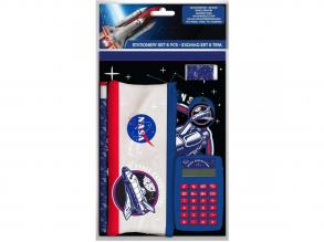 Luna: 6teiliges NASA-Briefpapier-Set mit Stifthalter, Taschenrechner und Briefpapier