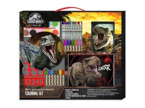 Luna: Jurassic World Malset mit Schablone und Aufkleber 54x47cm