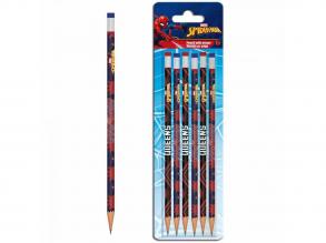 Luna: Spiderman Radiergummi Graphitstift 5er Set